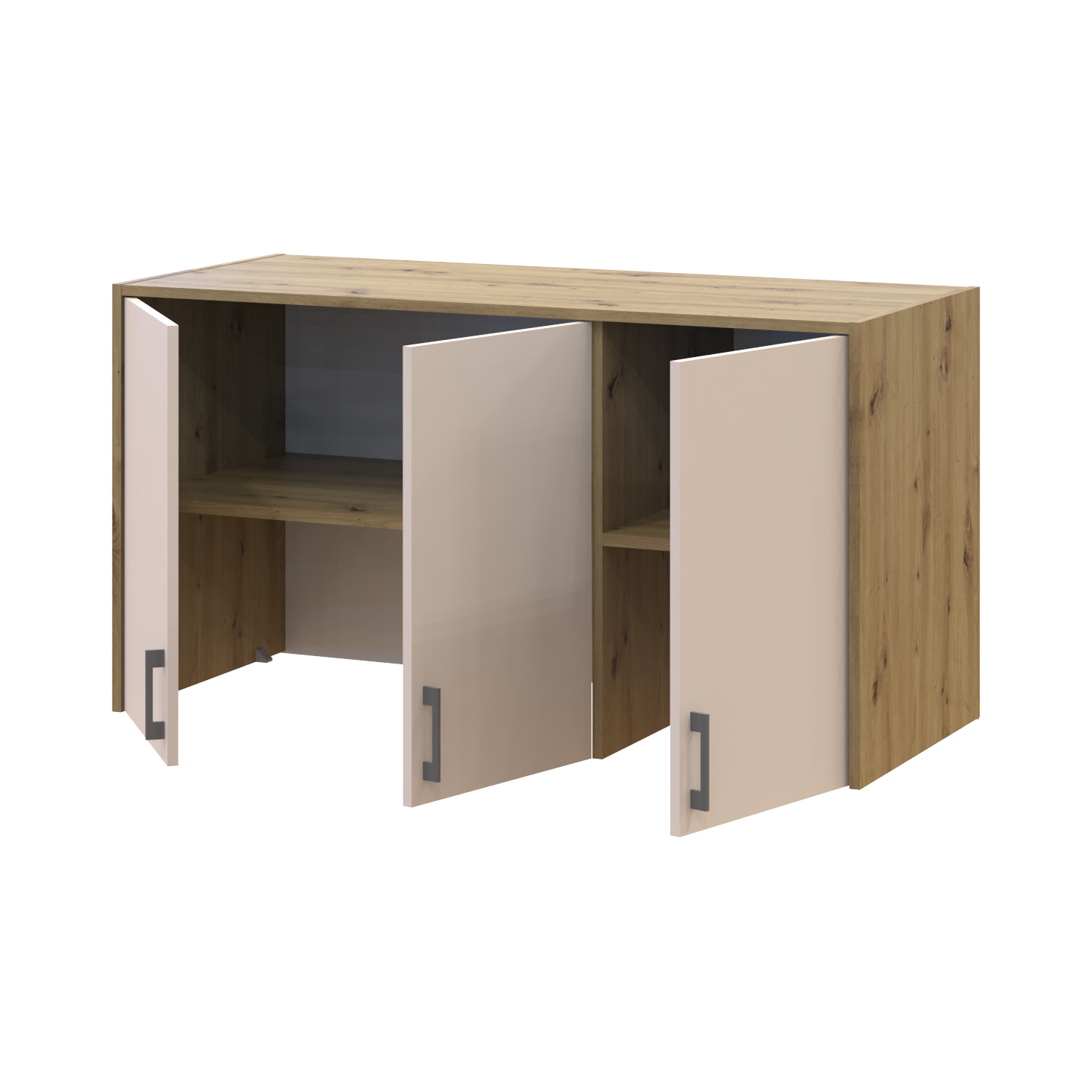 Антресоль висока Doros Ронді 3 ДСП 121х52х65 см Дуб Артізан/Кашемір (41516183) - фото 2 Антресоль висока Doros Ронді 3 ДСП 121х52х65 см Дуб Артізан/Кашемір (41516183) - фото 2