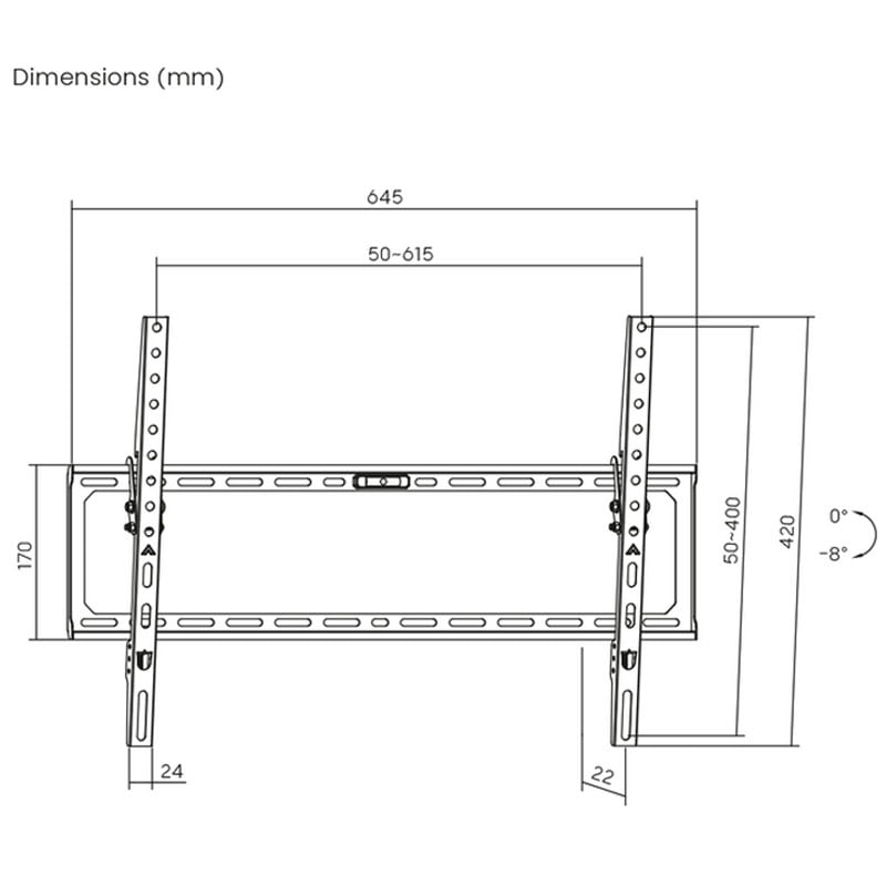 Кріплення для телевізора ITech PN6T настінний 37-86" (tf1485) - фото 10 Кріплення для телевізора ITech PN6T настінний 37-86" (tf1485) - фото 10