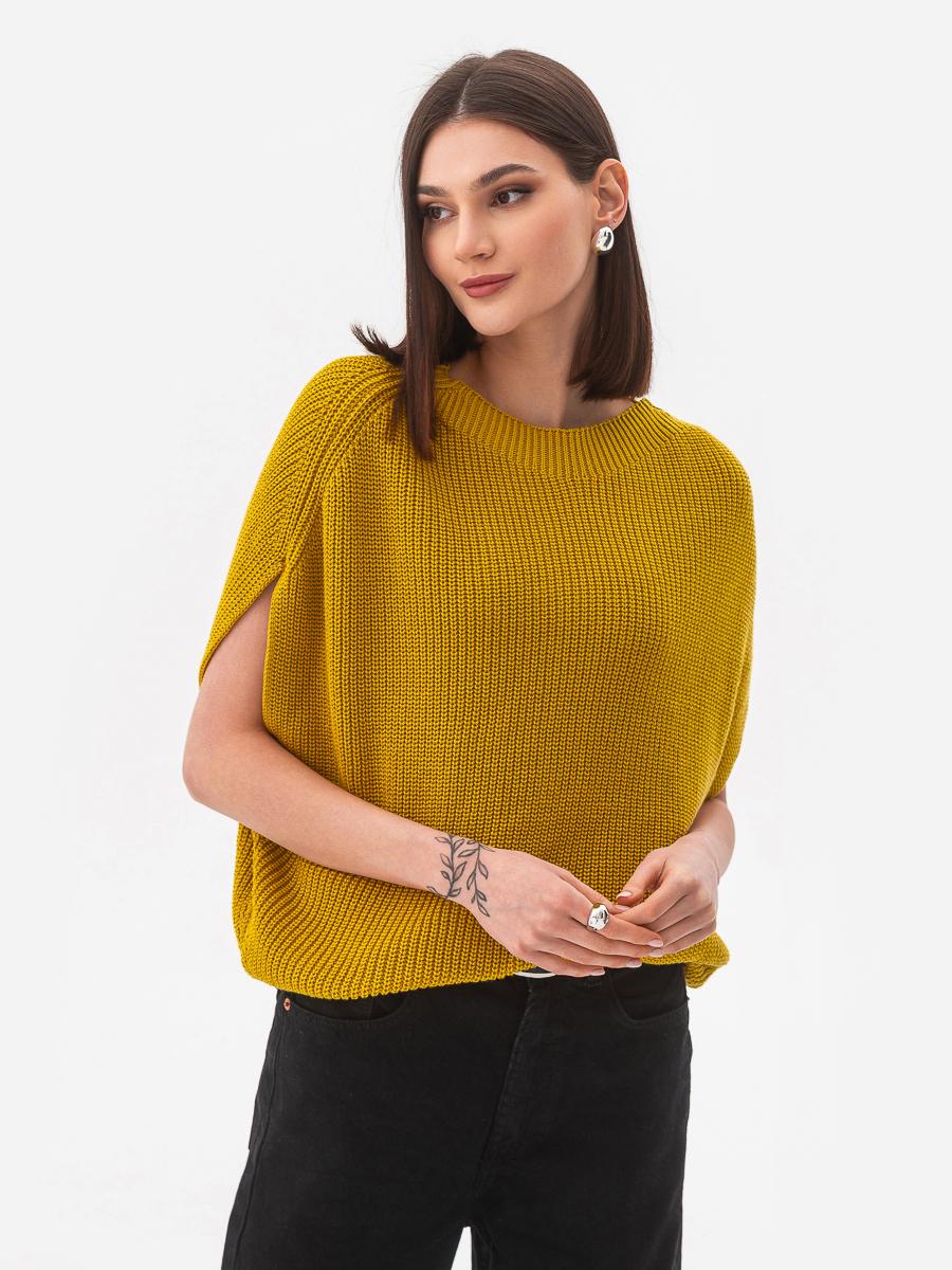 Безрукавка хлопковая SVTR р. 42-46 Горчичный (552)