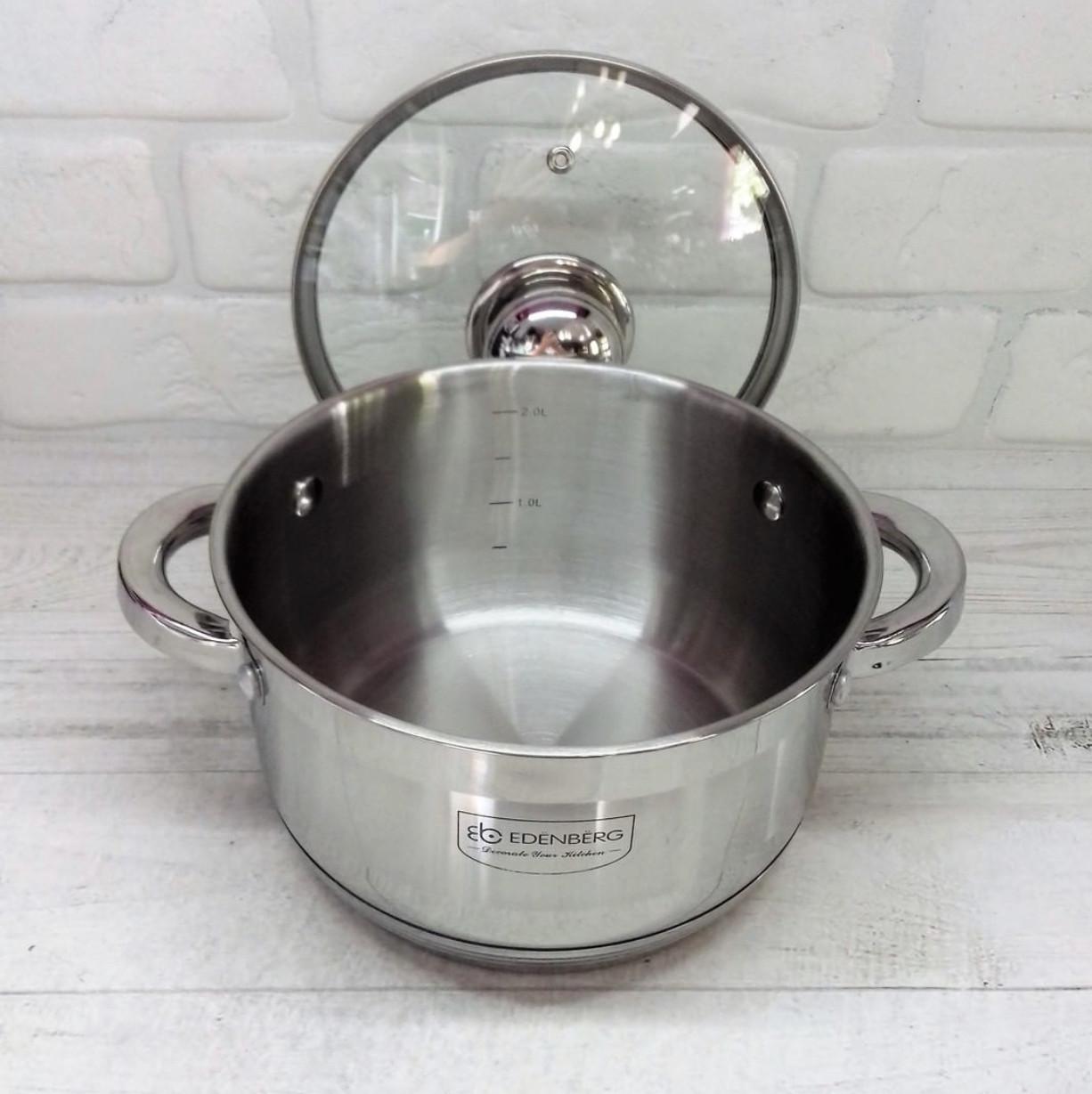 Набор кастрюль Edenberg EB-4019 10 пр. - фото 4 Набор кастрюль Edenberg EB-4019 10 пр. - фото 4