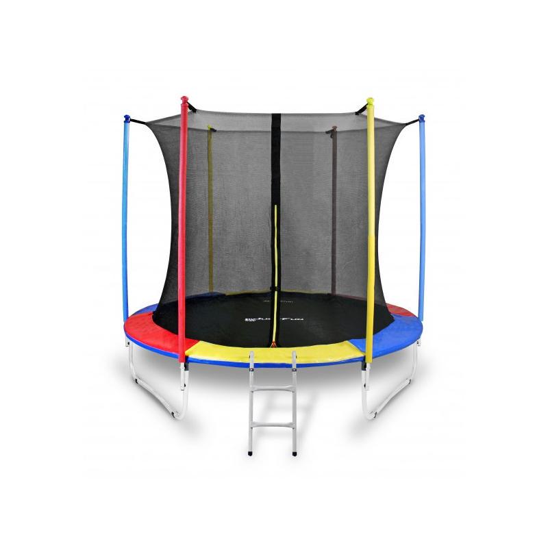 Батут Just Fun з сіткою 244 см + драбинка Multicolor - фото 13 Батут Just Fun з сіткою 244 см + драбинка Multicolor - фото 13