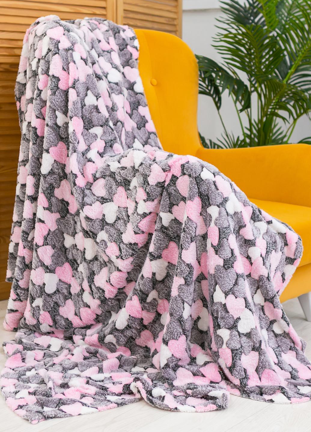 Покрывало велюровое с рисунком 180х200 см (1003-10)