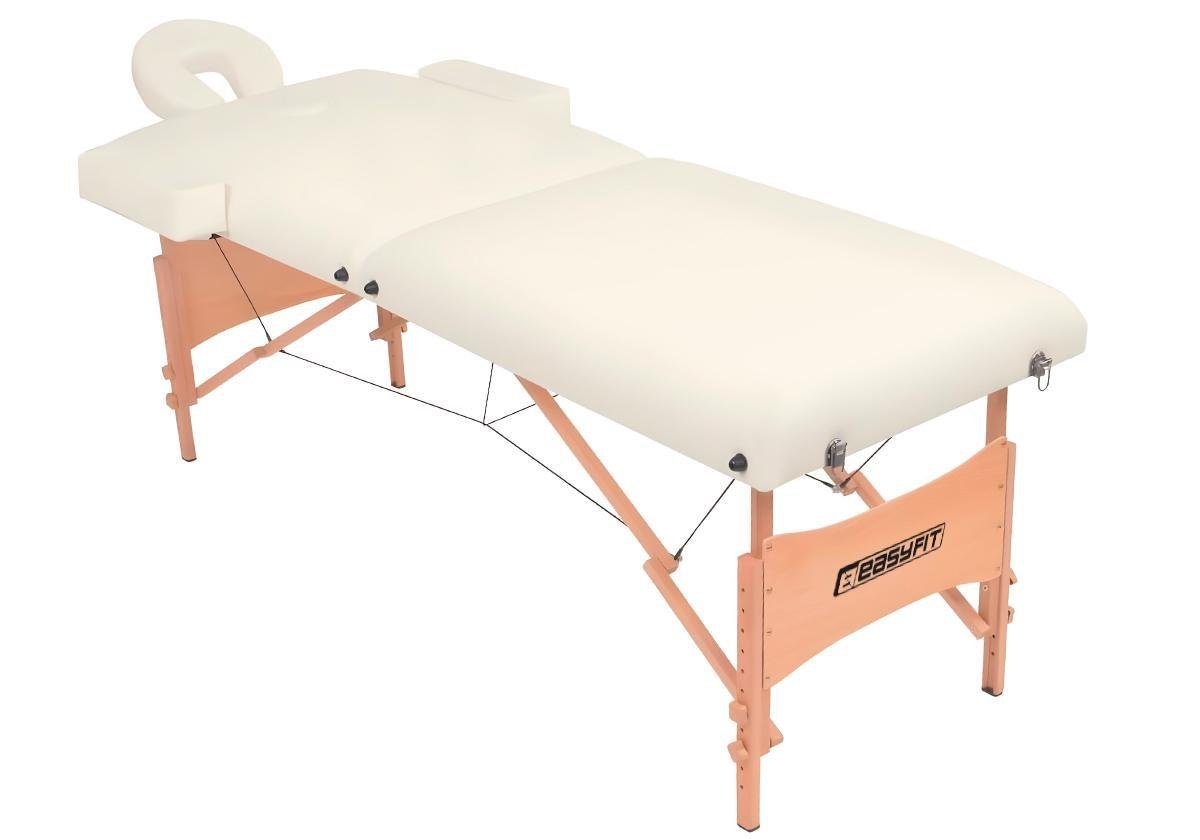 Массажный стол EasyFit ZenRest кушетка складная Бежевый с чехлом (EF-2215-70)