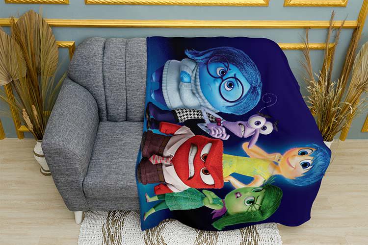 Плед Popular cartoon Inside out плюш однослойный 150х210 см (114050-1) Плед Popular cartoon Inside out плюш однослойный 150х210 см (114050-1)