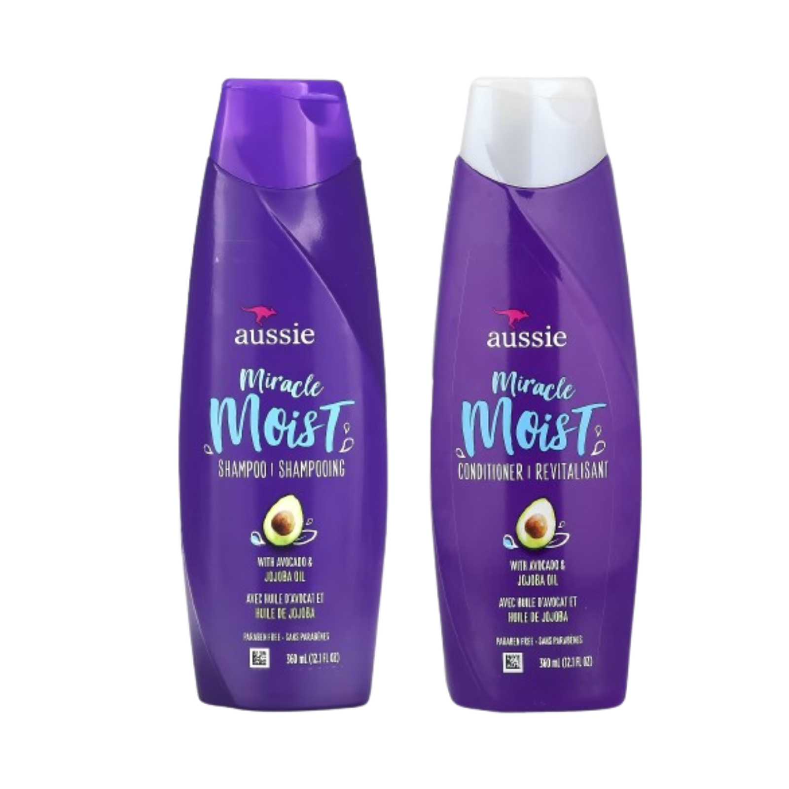 Набор для волос Aussie Miracle Moist шампунь и кондиционер масло авокадо и жожоба 2 шт. 360 мл (28062038)