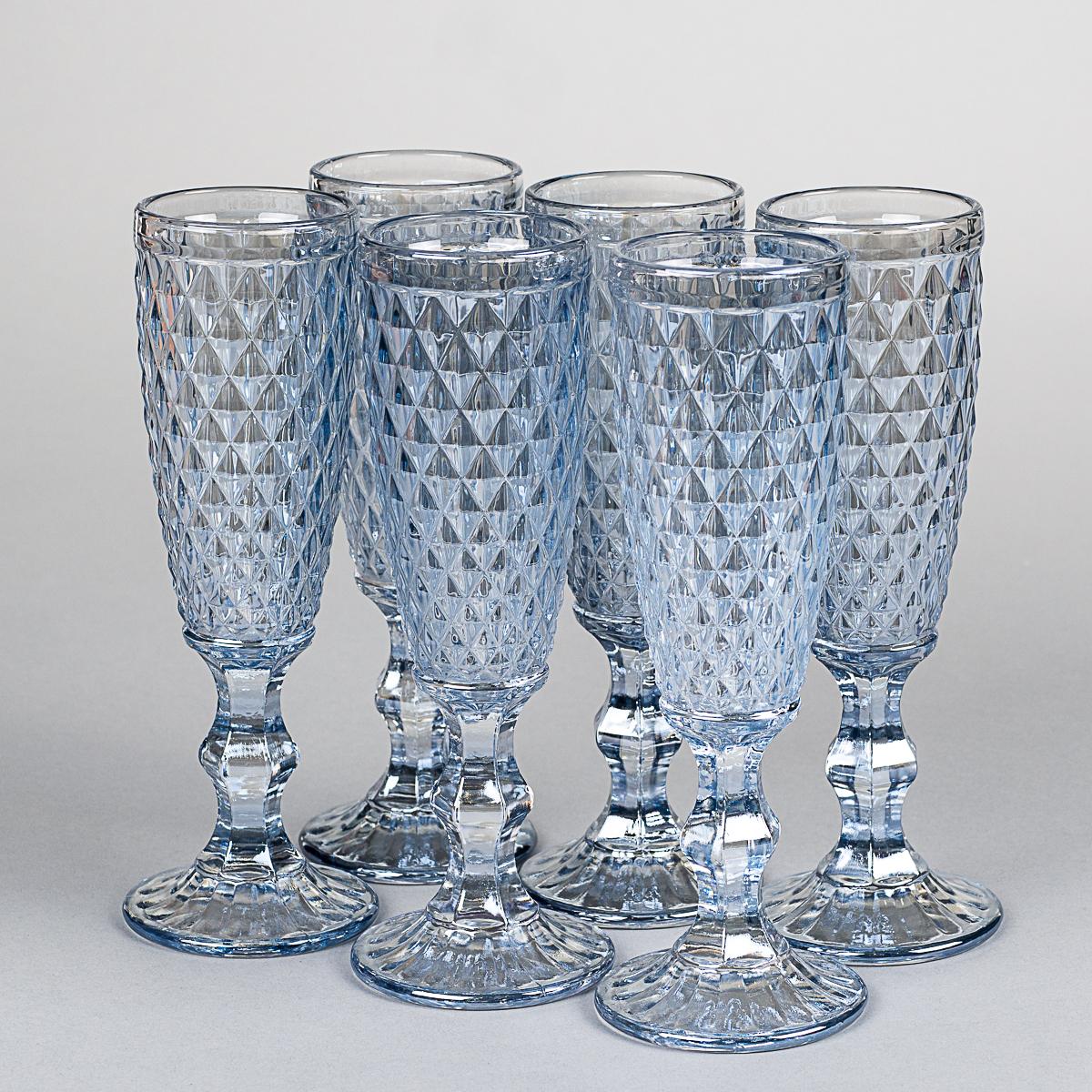 Комплект бокалів для шампанського Elisey Алмаз 6 шт. (8428-049) - фото 1 Комплект бокалів для шампанського Elisey Алмаз 6 шт. (8428-049) - фото 1