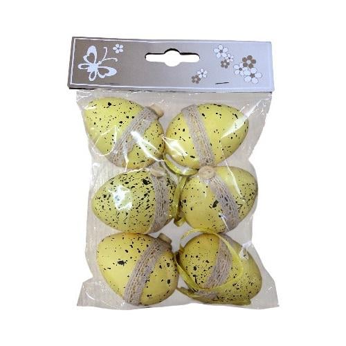 Пасхальный декор Яйцо 6 шт. 6х4,2 см (781-399)