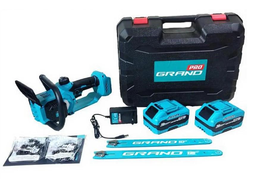 Пилка ланцюгова акумуляторна Grand АПЦ-20А/12-4 з безщітковим двигуном 30 см (30293923) - фото 6