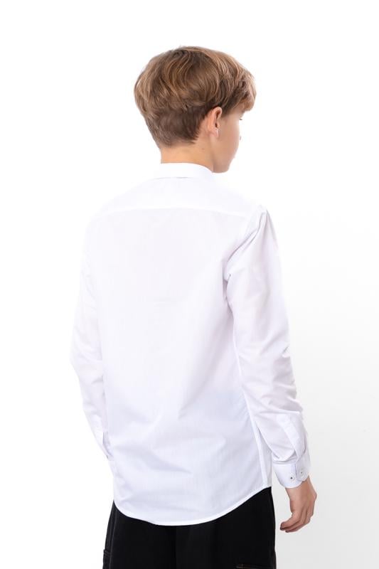 Сорочка класична для хлопчика прямого крою з довгим рукавом Носи Своє р. 36 Білий (15863-1) - фото 3 Сорочка класична для хлопчика прямого крою з довгим рукавом Носи Своє р. 36 Білий (15863-1) - фото 3