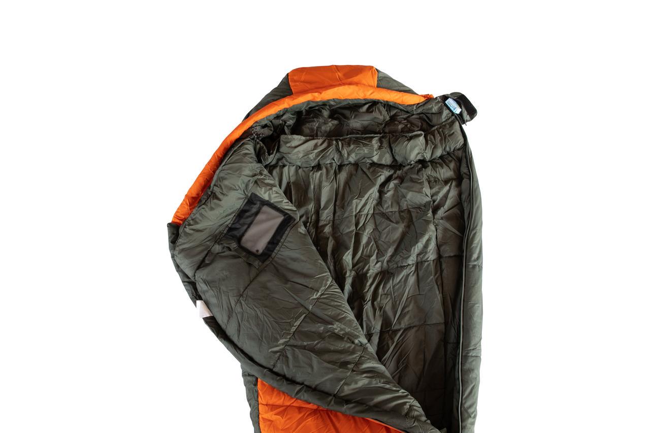 Спальный мешок Tramp Arctic Regular кокон левый 200х80-50 см Orange/Grey (UTRS-048R-L) - фото 4