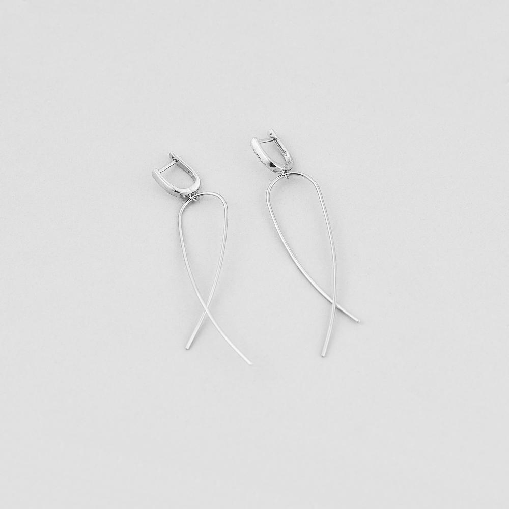 Серебряные серьги Minimal Силуэт (5944)