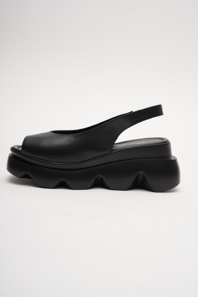 Босоножки женские Anna Lucci кожаные р. 37 Черный (163272)