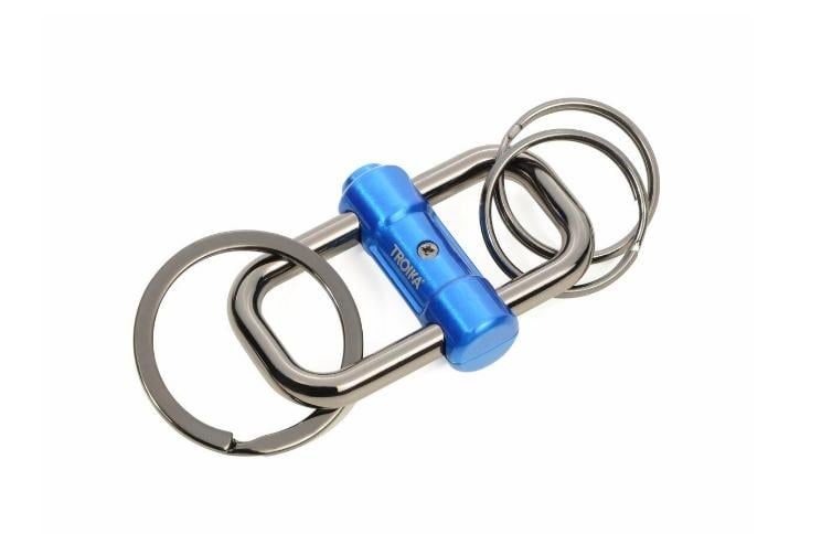 Брелок для ключей Troika карабин Синий