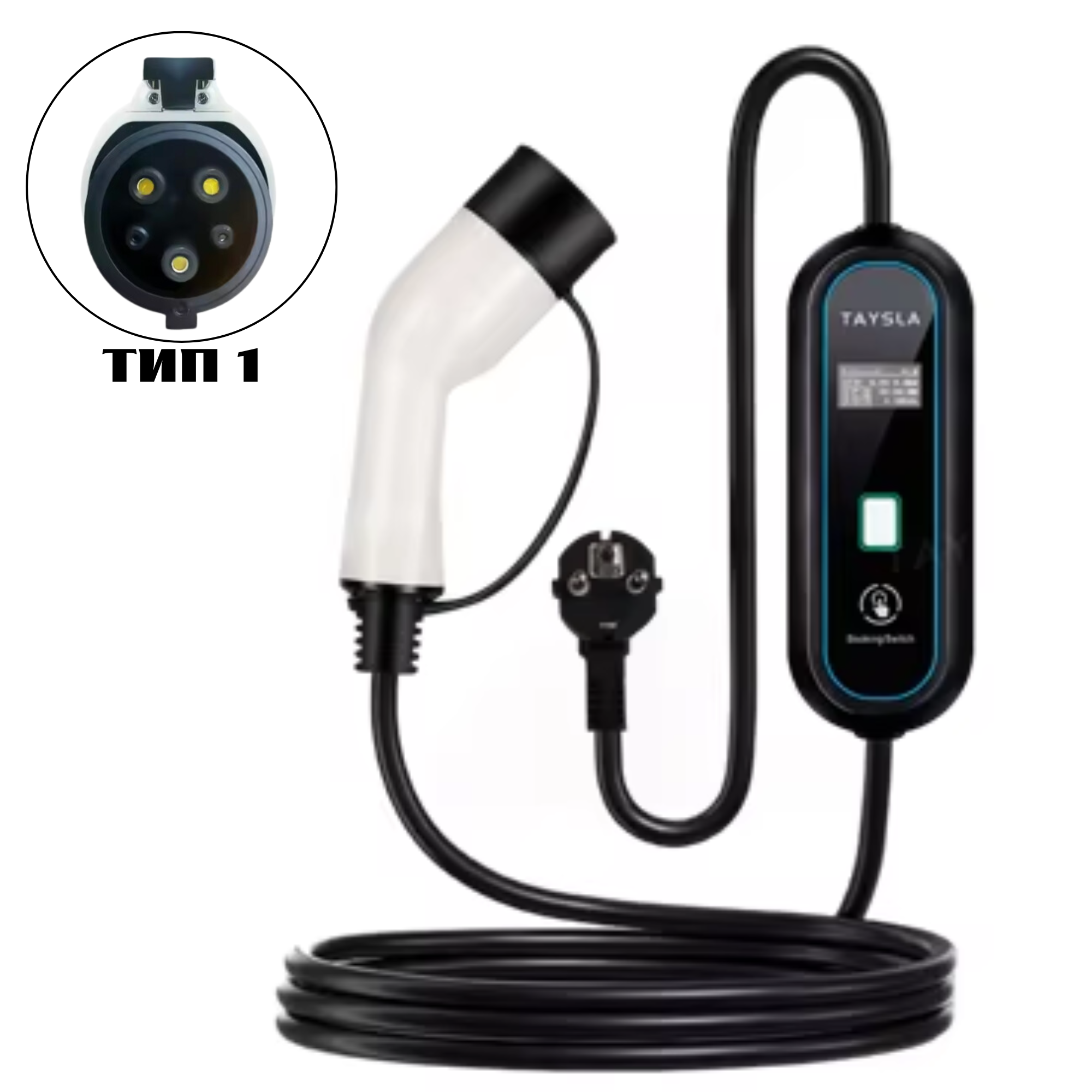 Зарядное устройство для электромобилей Taysla Type 1 SAE J1772 16A 3,5 кВт 1-фазное - фото 2 Зарядное устройство для электромобилей Taysla Type 1 SAE J1772 16A 3,5 кВт 1-фазное - фото 2