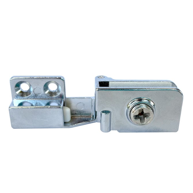 Петля для скла кутова з фіксатором