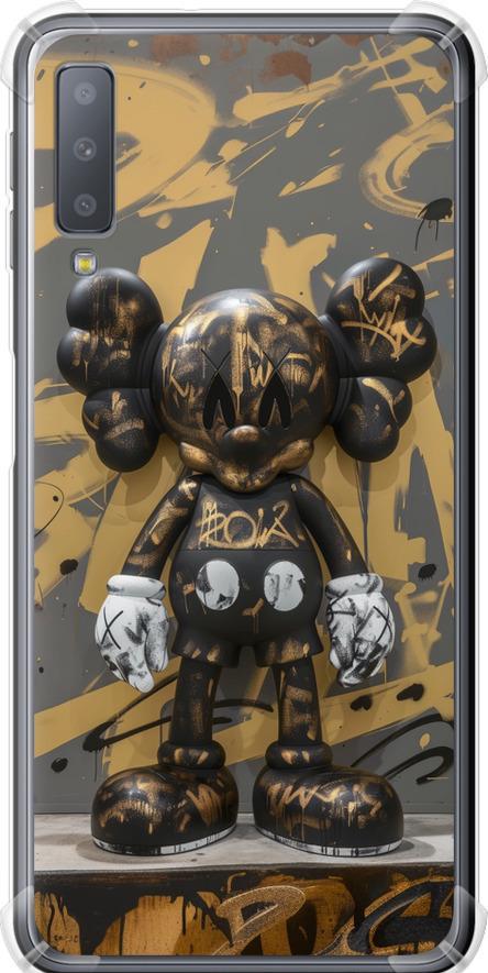 Чехол на Samsung Galaxy A7 (2018) A750F Bronze kaws (6097sp-1582-42517)