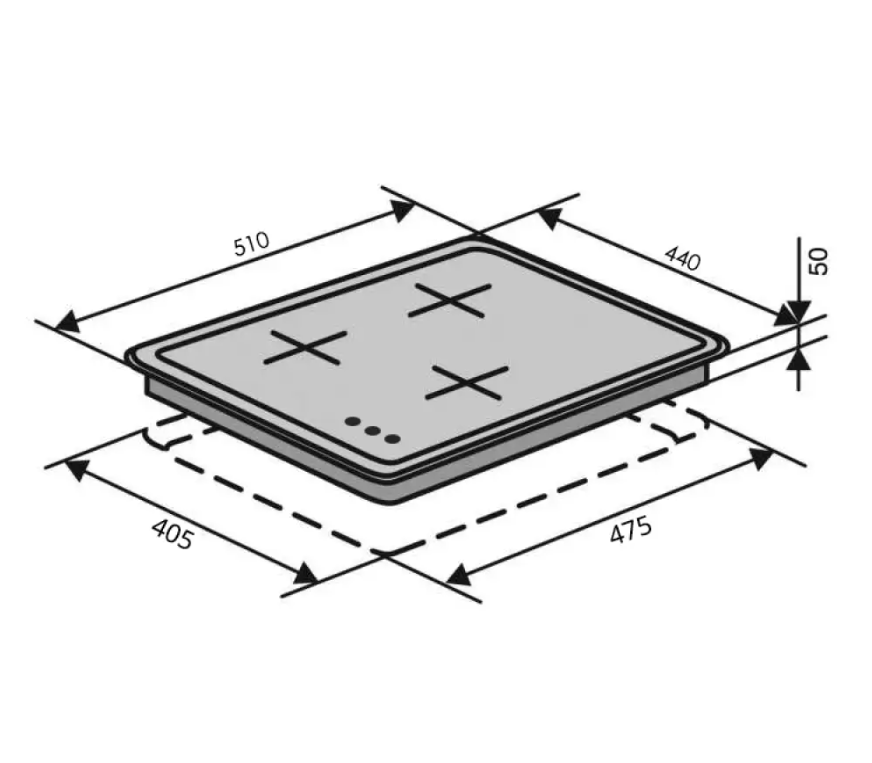 Варильна поверхня Ventolux HG430-B3 S X - фото 2