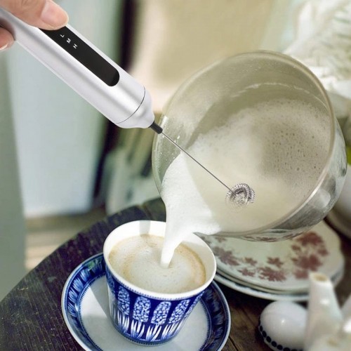 Капучинатор акумуляторний Premium Milk Frother MFB1501D Сірий (00217) - фото 7