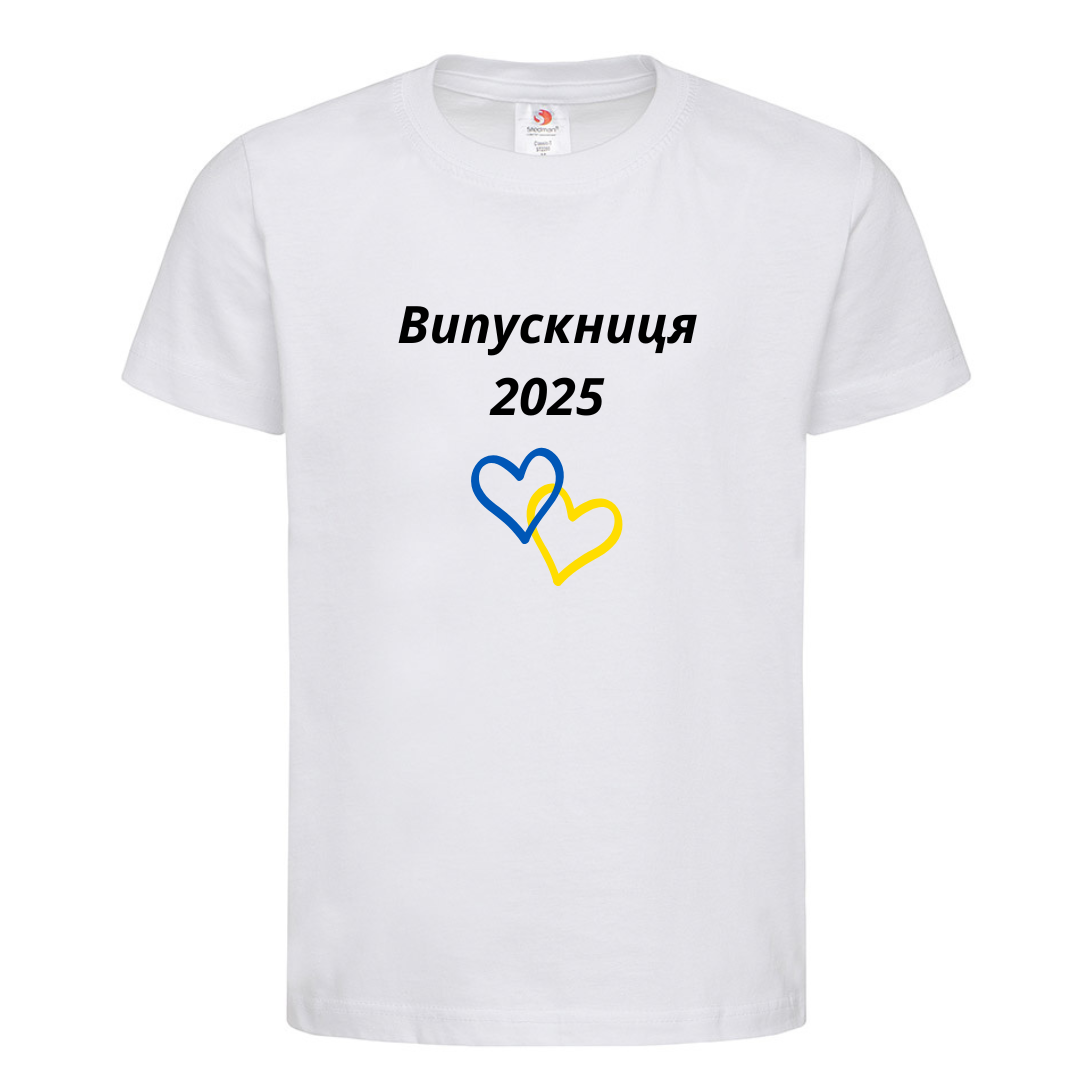 Футболка дитяча "Випускниця 2025" 9-10 років M Білий