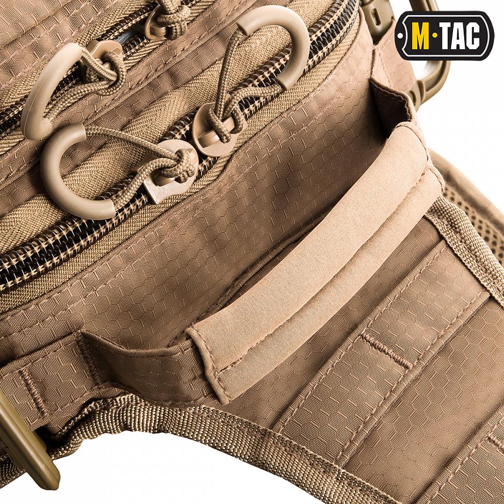 Сумка тактическая через плечо M-TAC Urban Line City Hunter Hexagon Bag Coyote (9158) - фото 7 Сумка тактическая через плечо M-TAC Urban Line City Hunter Hexagon Bag Coyote (9158) - фото 7