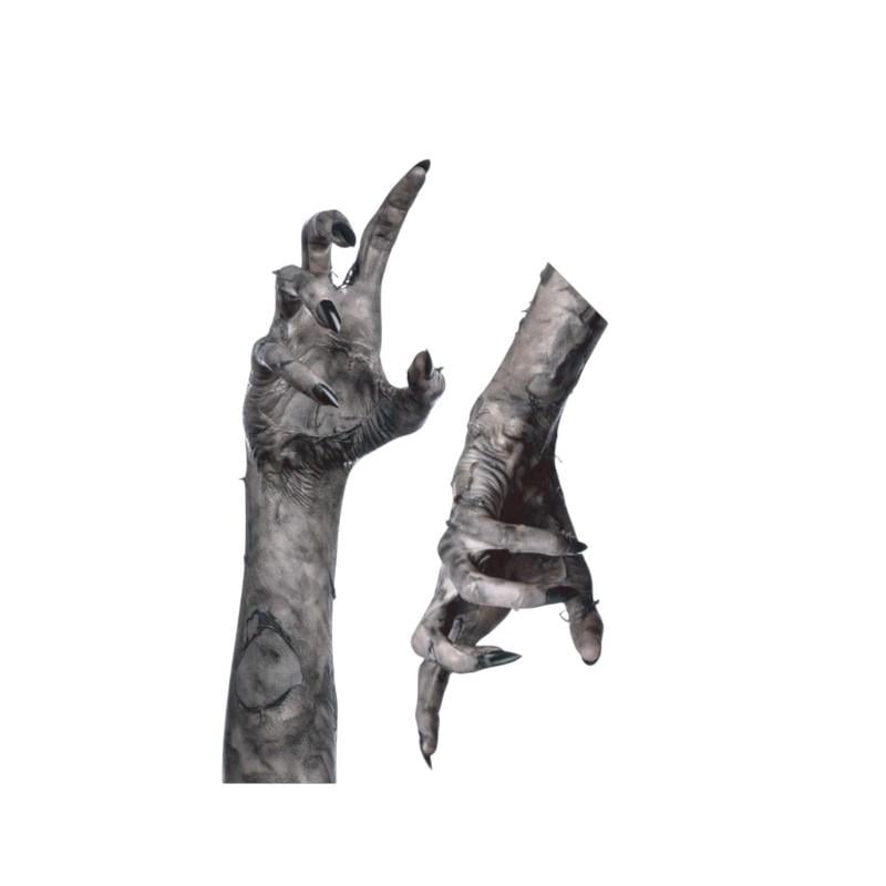 Наклейки для Хэллоуин Руки 20x30 см Серый (210453)