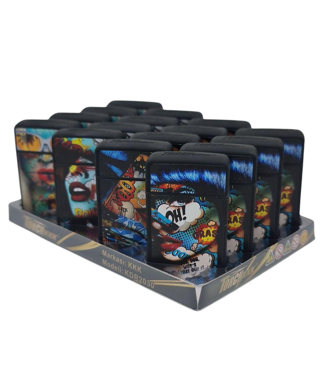 Набор зажигалок Turbo Jet Marvel Comics металл 16 шт. (000006280)