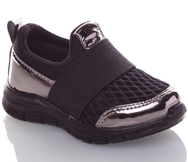 Текстильные кроссовки Lafonten 636b р. 23 Черно-серебристый