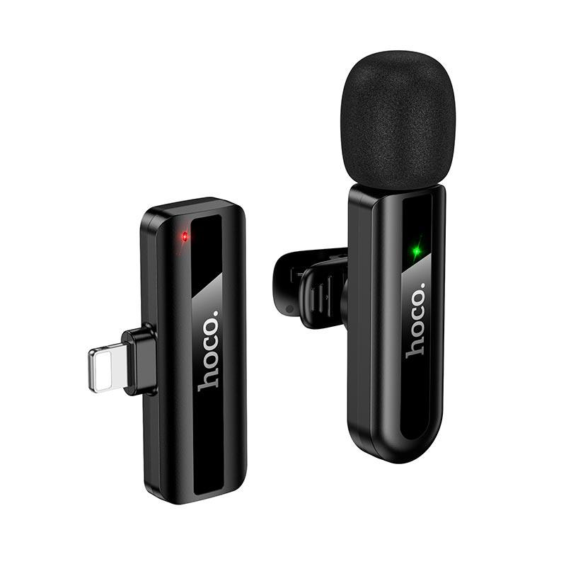 Мікрофон Hoco L20 Lightning Fair wireless microphone 2.4G 5-15 м Чорний (2850557560)