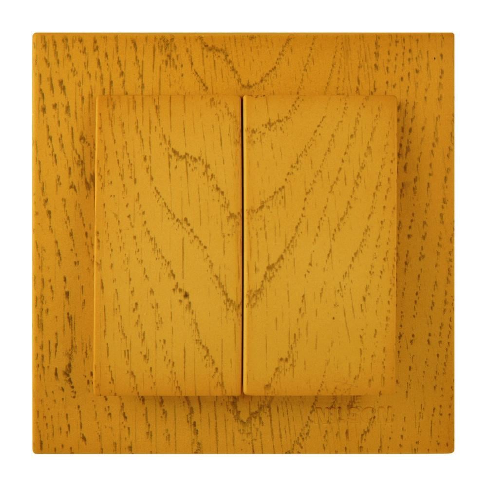 Вимикач двоклавішний Nilson Touran Дуб (27549159)