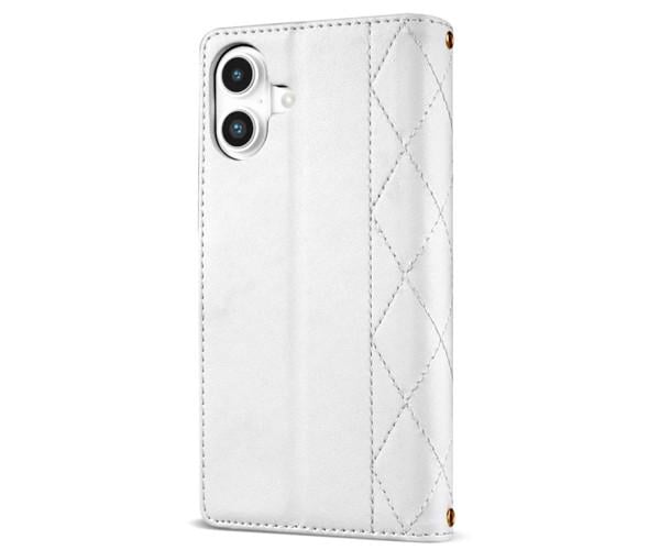 Чехол-кошелёк Lingge для iPhone 16 Plus Белый - фото 2