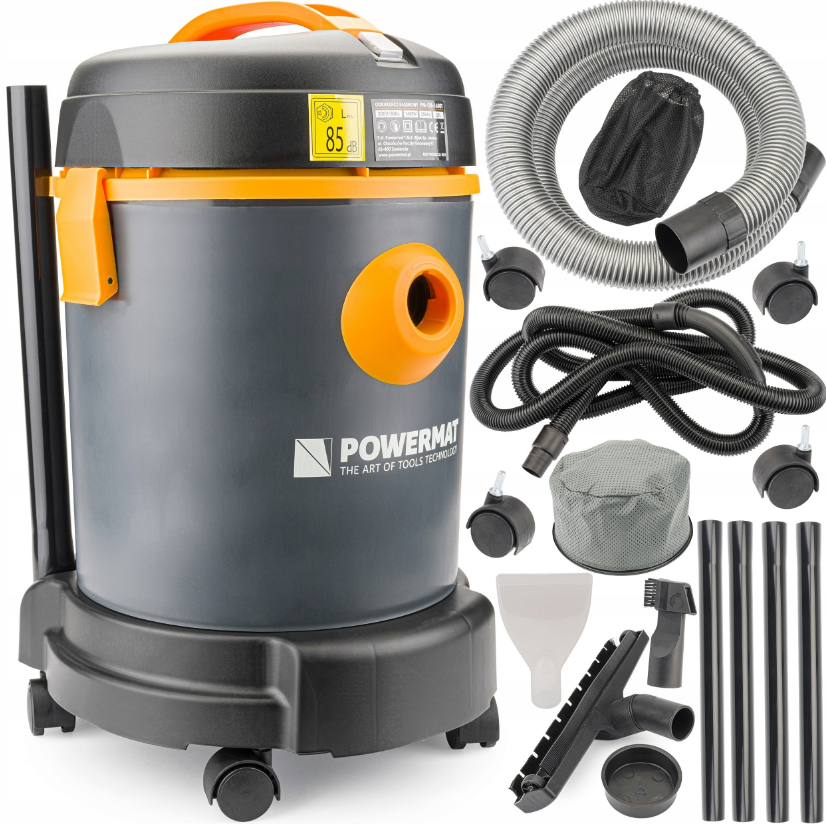 Пылесос промышленный Powermat 1600 Вт 25 л - фото 2 Пылесос промышленный Powermat 1600 Вт 25 л - фото 2