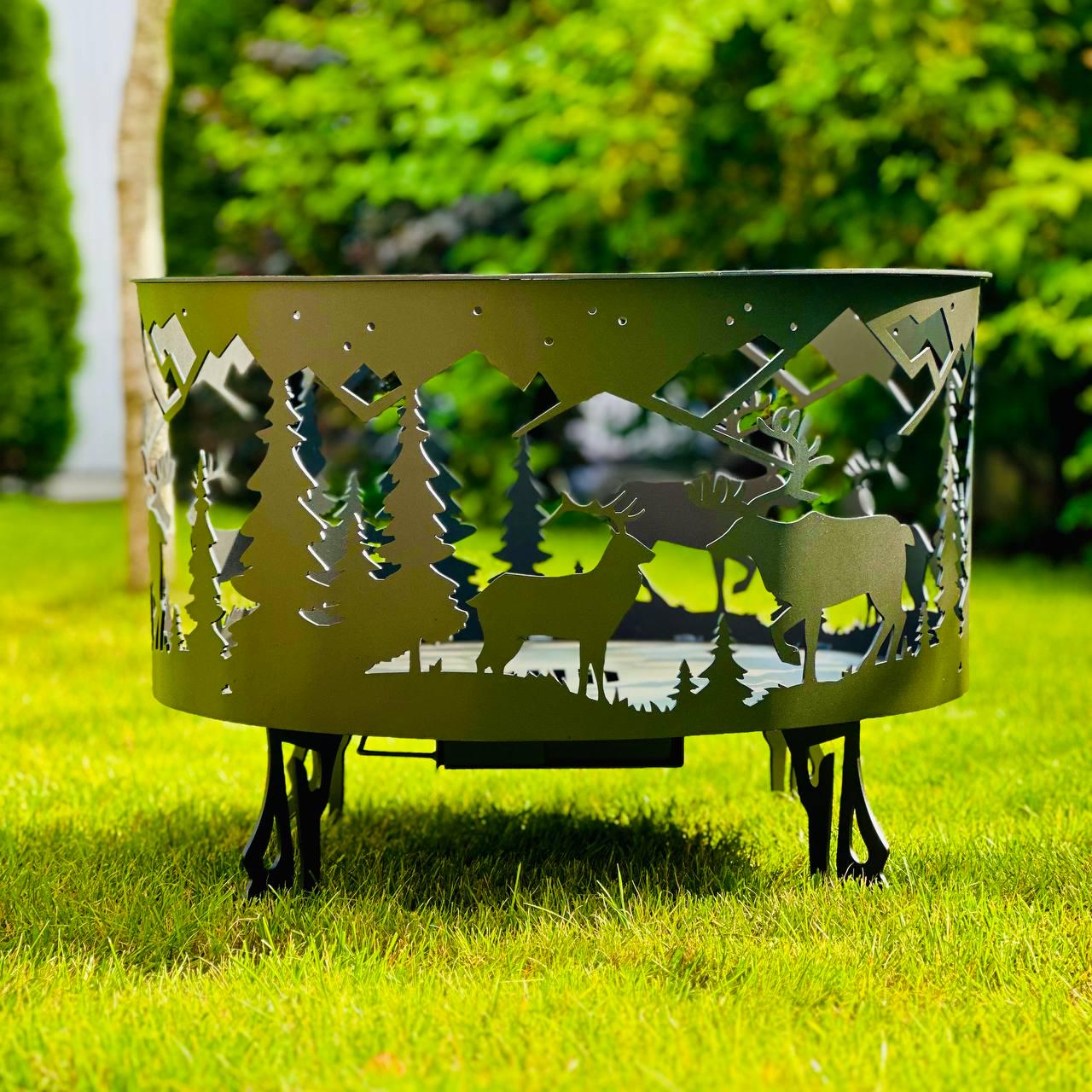 Чаша для очага Сохатый крашеный 655х480 мм (SA-05-004.48)