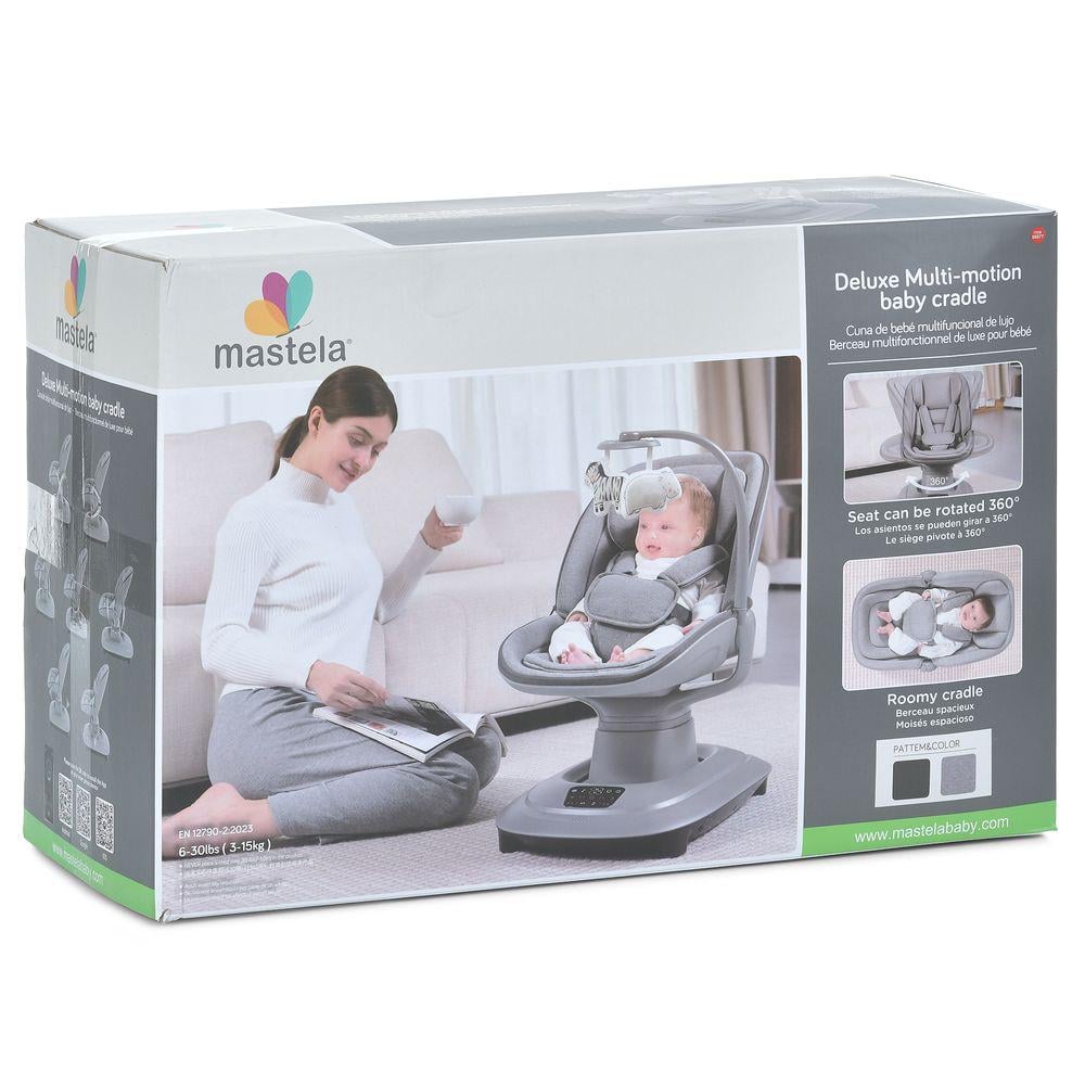 Укачивающий центр-шезлонг 2в1 Mastella 8966 музыка 360° вращения 3 положения спинки (24948842) - фото 13 Укачивающий центр-шезлонг 2в1 Mastella 8966 музыка 360° вращения 3 положения спинки (24948842) - фото 13