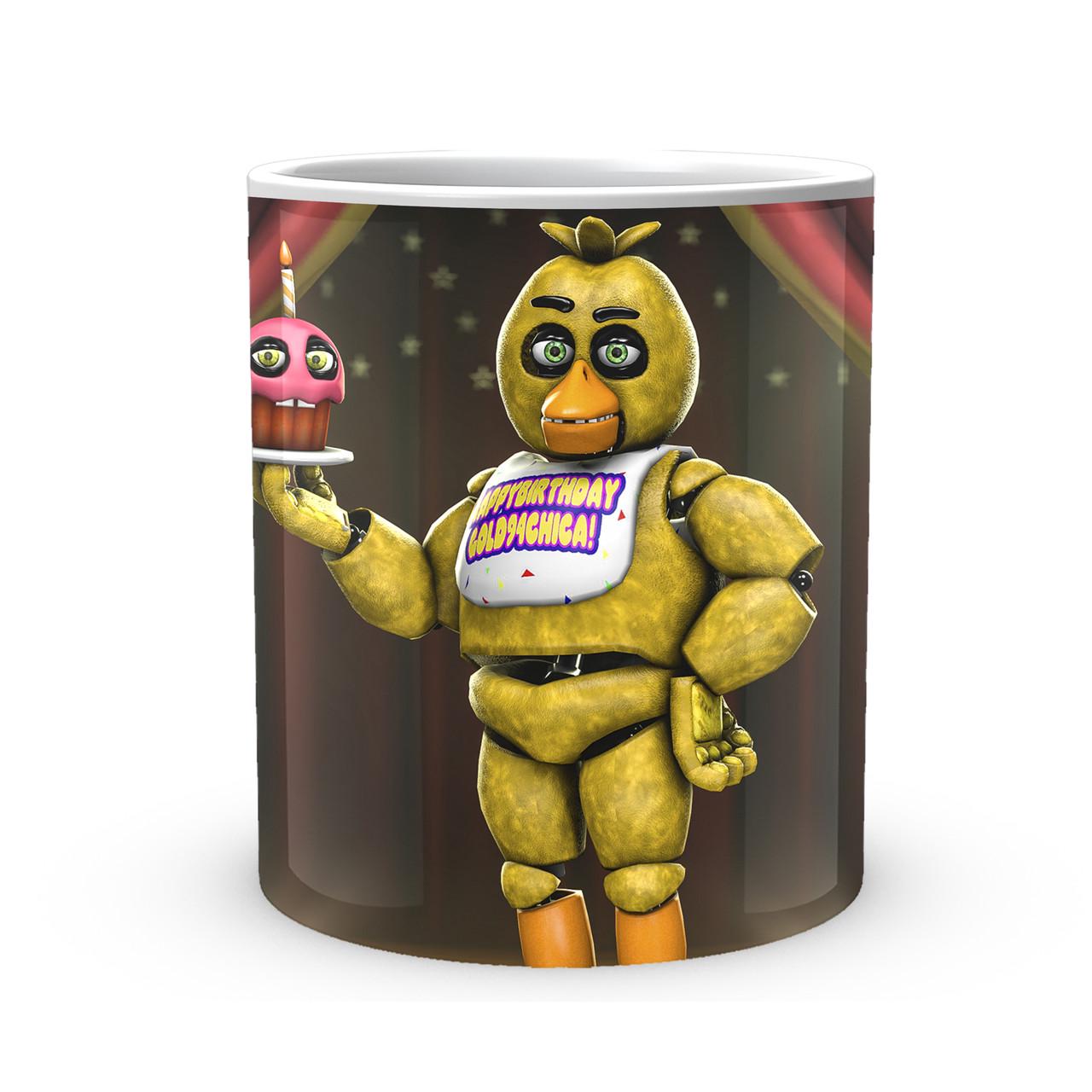 Чашка Five Nights At Freddys Пять ночей с Фредди Чика с кексом FN.02.394