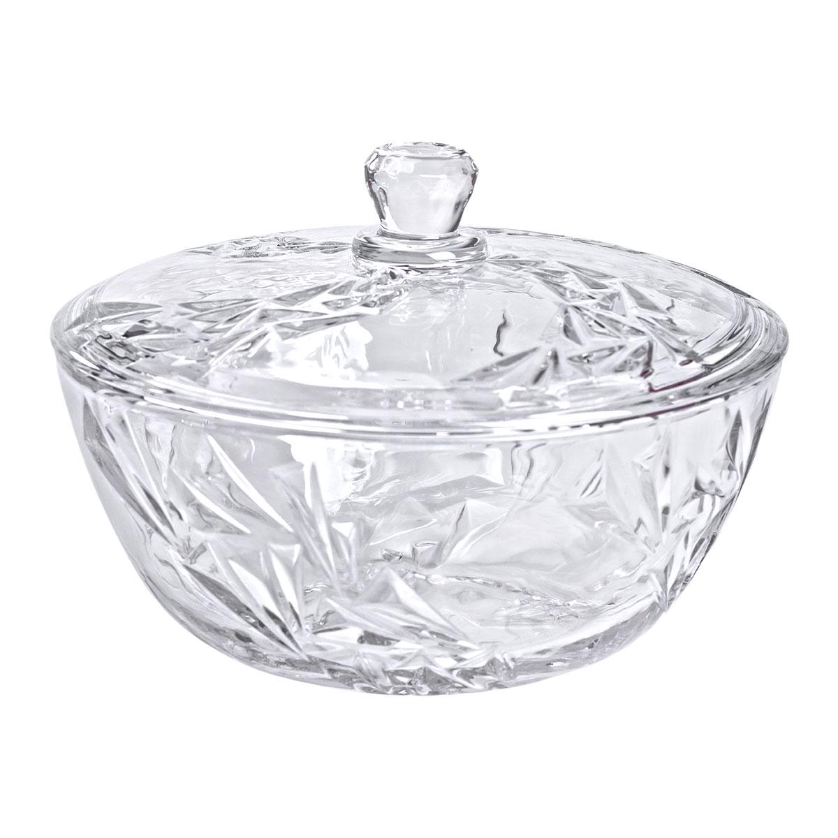 Салатница стеклянная с крышкой под хрусталь 24 см (6008) - фото 8 Салатница стеклянная с крышкой под хрусталь 24 см (6008) - фото 8
