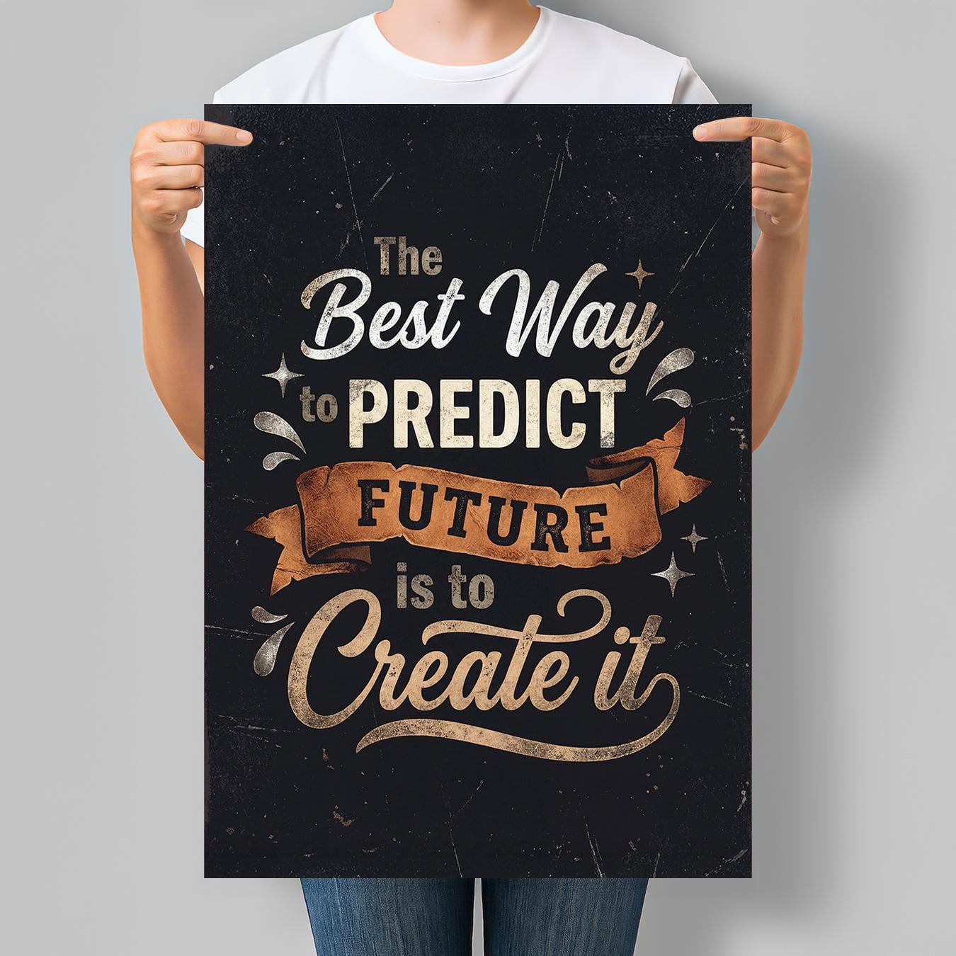 Постер мотиваційний The Best Project You'll Ever Work On Is You 30x42 см A3 без рамки (MOTN016_A3)