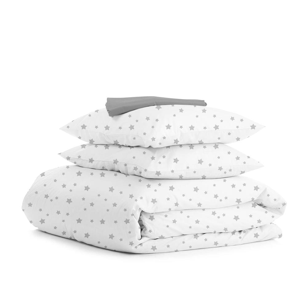 Комплект евро постельный Cosas Star Grey 200x220 см (4822062595272)