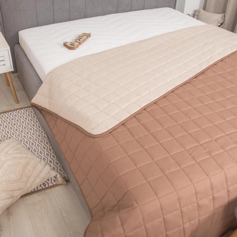 Ковдра Viluta Дует полегшена 150 г/м2 двоспальна 170x205 см Капучино (25897976) - фото 2
