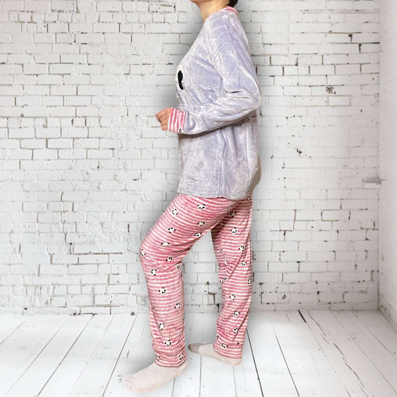 Пижама женская плюшевая Chill Panda XL (X12587) - фото 2 Пижама женская плюшевая Chill Panda XL (X12587) - фото 2