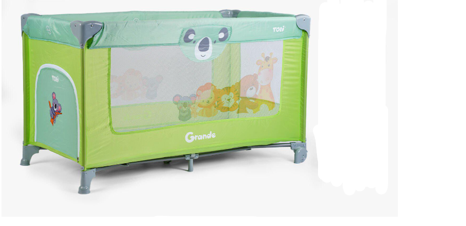 Кровать детская Toti 126×65×75 см Зеленый (T-06457)