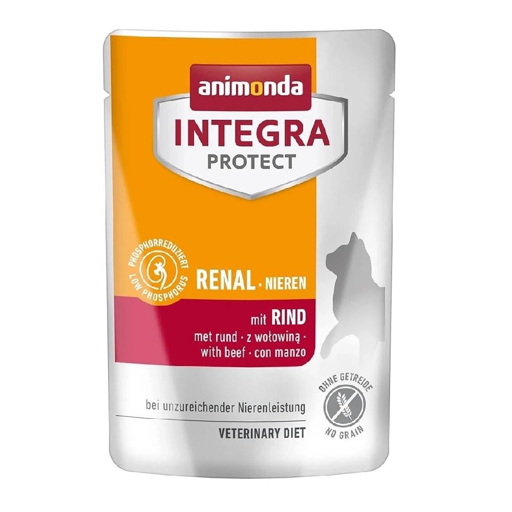 Корм ветеринарный влажный Integra Protect Renal pouches with beef для кошек при болезнях почек с телятиной пауч 85 г (34806734) Корм ветеринарный влажный Integra Protect Renal pouches with beef для кошек при болезнях почек с телятиной пауч 85 г (34806734)