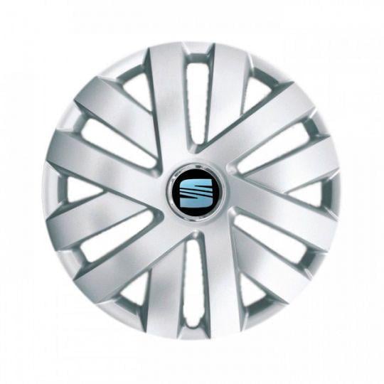 Автомобильные колпаки SKS 216 R14 с логотипом Seat 4 шт. Серебристый