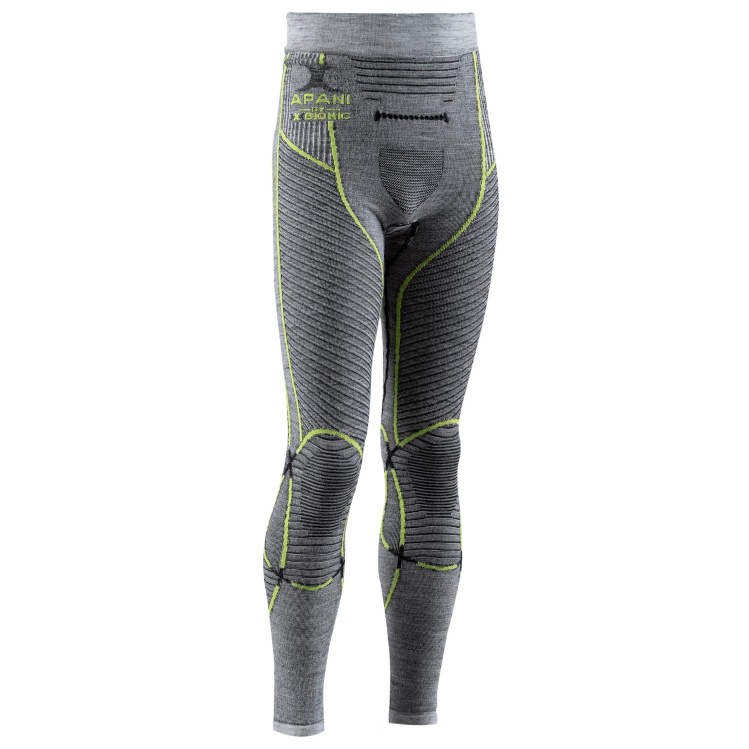 Дитячий комплект термобілизни X-BIONIC Apani Merino 4.0 138/143 см Black/Grey/Yellow (AP-WT06(WP05)W21J-B064) - фото 3