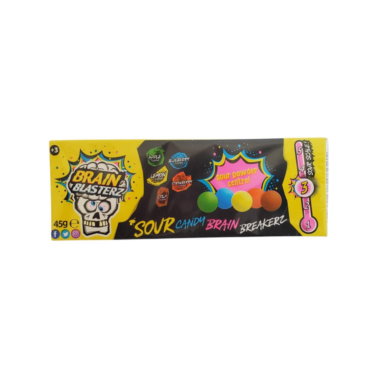 Цукерки Brain Breakers з фруктовим смаком 45 г (AF38397) Цукерки Brain Breakers з фруктовим смаком 45 г (AF38397)