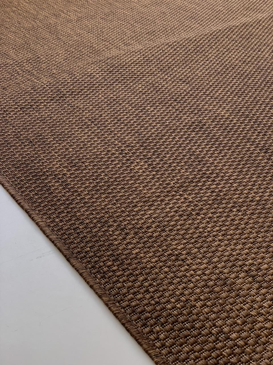 Килим безворсовий абстрактний рогожка прямокутний 200х290 см Коричневий (10011-0303) - фото 3 Килим безворсовий абстрактний рогожка прямокутний 200х290 см Коричневий (10011-0303) - фото 3