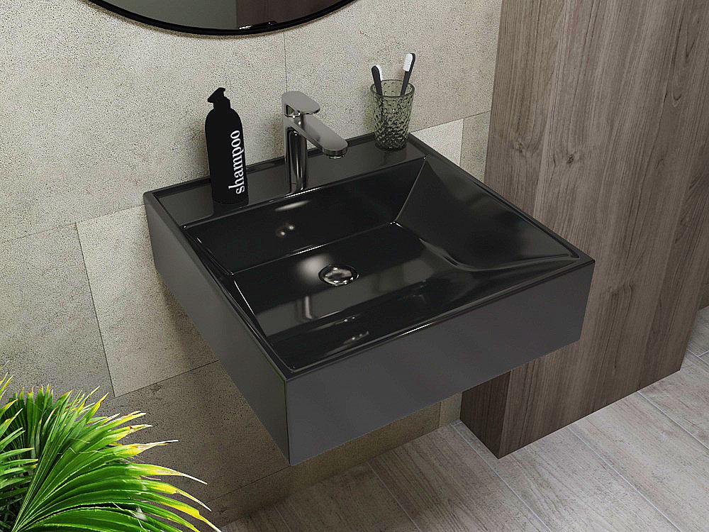 Умывальник подвесной Status Mirage Black (587) - фото 3