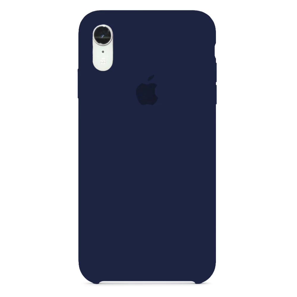 Силиконовый Чехол Накладка Silicone Case для iPhone XR Закрытый низ Dark Blue Силиконовый Чехол Накладка Silicone Case для iPhone XR Закрытый низ Dark Blue