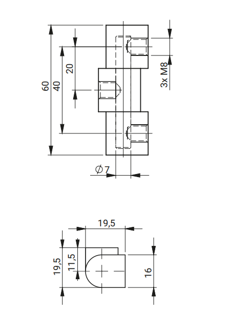 Петля наружная Roztocze 3.505.001 (3.505.001) - фото 2