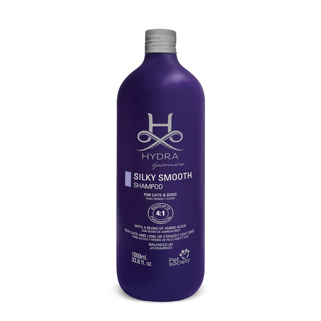 Шампунь для длинной и прямой шерсти животных Hydra GROOMERS Silky Smooth Shampoo 1 л (24199091)