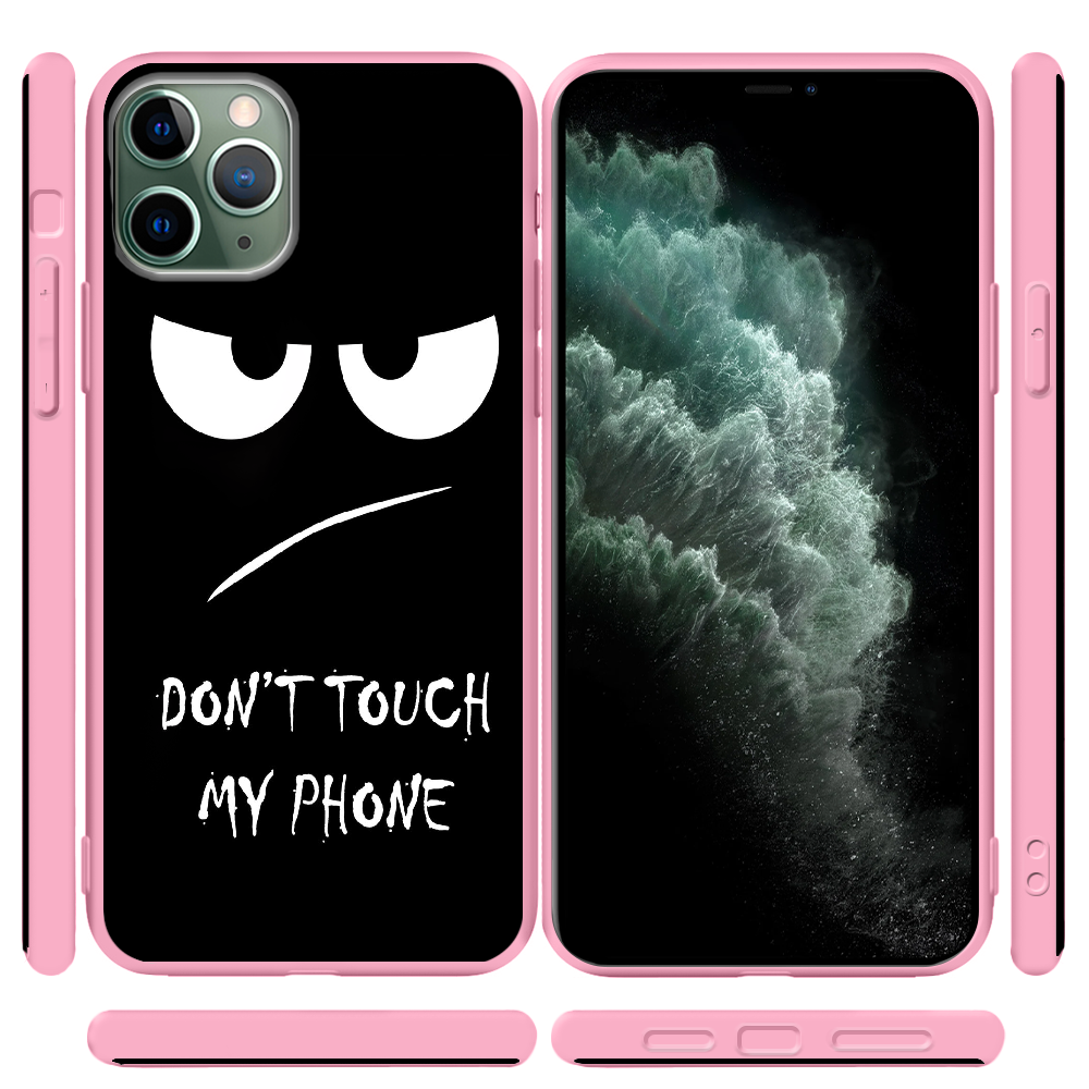 Чохол Boxface iPhone 11 Pro Don't Touch my Phone Рожевий силікон (38189-up535-43043) - фото 2